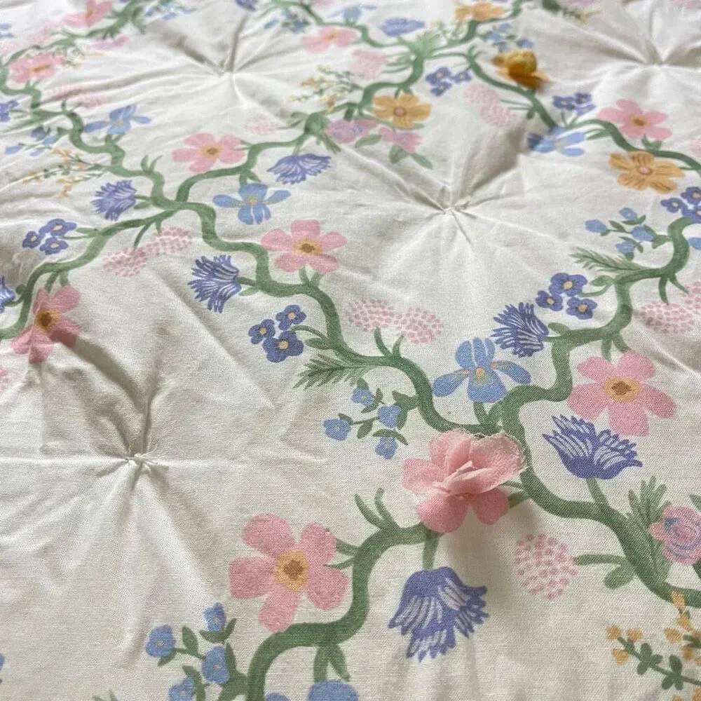 Pottery Barn Kids x Rifle Paper Co. Floral Trellis Comforter Only Twin Preowned